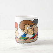 子供のピニーデザートカー・レース コーヒーマグカップ (中央)