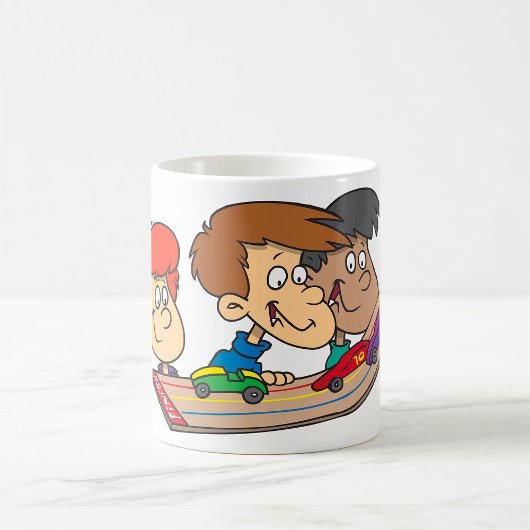 子供のピニーデザートカー・レース コーヒーマグカップ