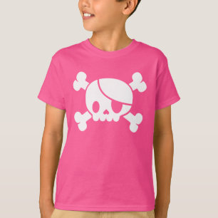 子供のピンクの海賊Tシャツ Tシャツ