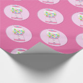 子供のピンクのBubblegum機械包装紙 ラッピングペーパー (角)