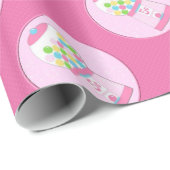 子供のピンクのBubblegum機械包装紙 ラッピングペーパー (ロールコーナー)