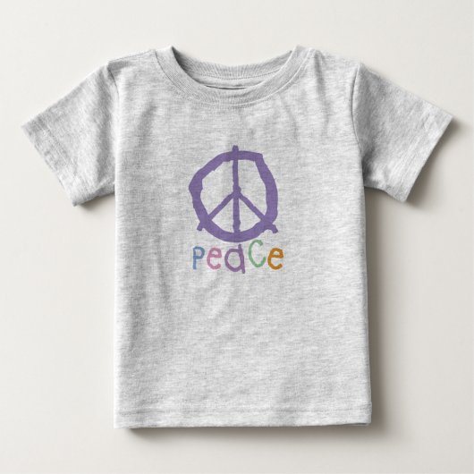 子供のピースサイン ベビーTシャツ (正面)
