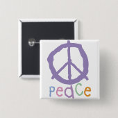 子供のピースサイン 缶バッジ (正面&裏面)