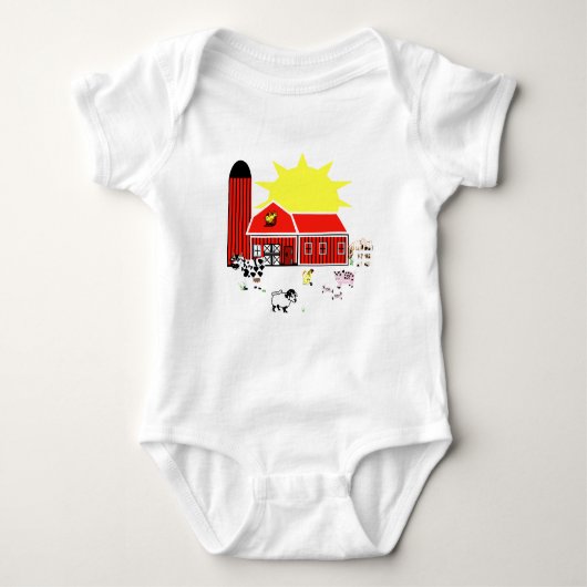 子供のファッション ベビーボディスーツ (正面)