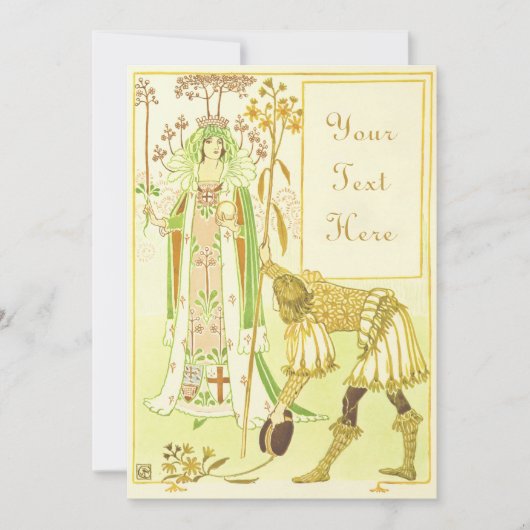 子供のファンタジー誕生日招待状 招待状 (正面)