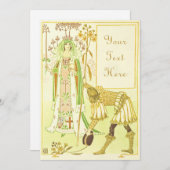 子供のファンタジー誕生日招待状 招待状 (正面/裏面)