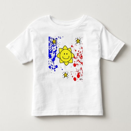 子供のフィリピンの旗のワイシャツ トドラーTシャツ (正面)