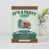 子供のフットボールの誕生日の招待状 招待状 (スタンド正面)