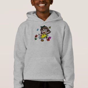 子供のフラのたがの女の子のTシャツ