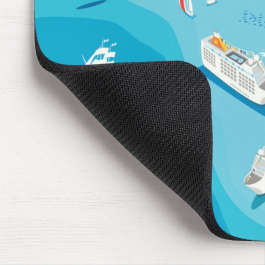 子供のフロリダのかわいい地図 マウスパッド (コーナー)