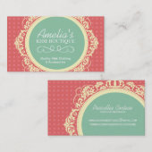 子供のブティックの名刺のテンプレート 名刺 (正面/裏面)