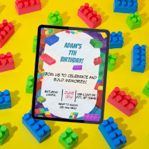 子供のブロックの誕生日パーティー