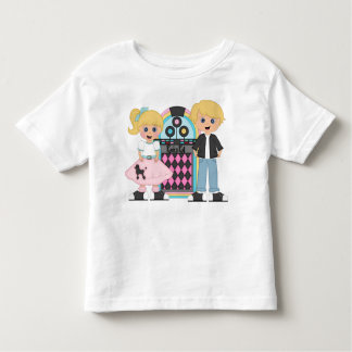 子供のブロンドのソックスのホツプのTシャツ トドラーTシャツ