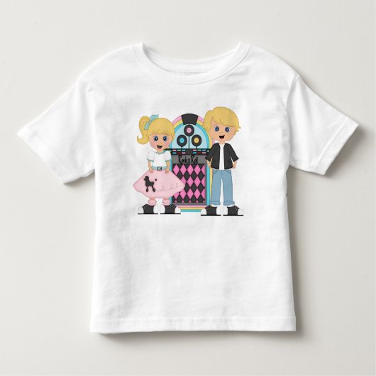 子供のブロンドのソックスのホツプのTシャツ トドラーTシャツ (正面)