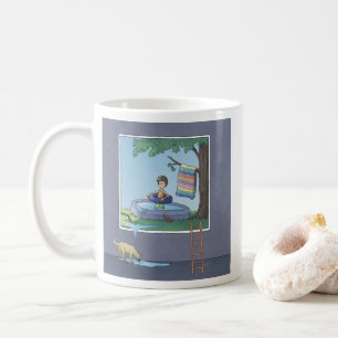 子供のプールの男の子コーヒーマグ コーヒーマグカップ