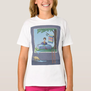 子供のプールのTシャツの男の子 Tシャツ