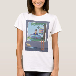 子供のプールのTシャツの男の子 Tシャツ