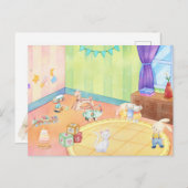 子供のベビーの部屋のおもちゃつき ポストカード (正面/裏面)