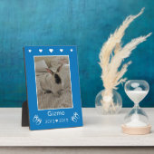 子供のペットうさぎロス | 青い写真メモリアル フォトプラーク (側面)