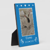 子供のペットうさぎロス | 青い写真メモリアル フォトプラーク (側面)