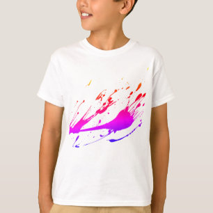 子供のペンキの(ばちゃばちゃ)跳ねるのTシャツ Tシャツ