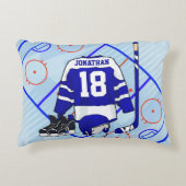 子供のホッケー ベッドルームと エンスイートコレクション アクセントクッション (正面)