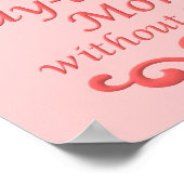 子供のポスターのサインなしで家おもしろいの母に滞在 ポスター (角)