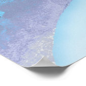 子供のポニーアート ベビーブルー 四角 ポスター印刷 ポスター (角)