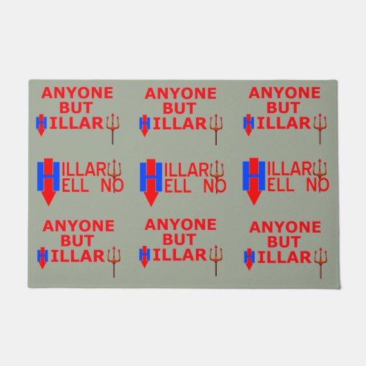 子供のマットによるアンチヒラリーの元のデザイン ドアマット (正面)