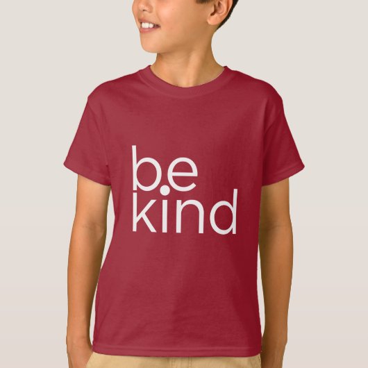 子供のモチベーション引用文- be kind - tシャツ (正面)