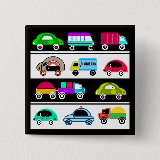 子供のモチーフ 缶バッジ (正面)