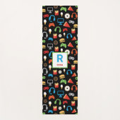 子供のモノグラムのなビデオゲームの技術のパーティーのゲーマー ヨガマット (正面)