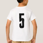 子供のモンスタートラック誕生日Tシャツ Tシャツ (裏面)