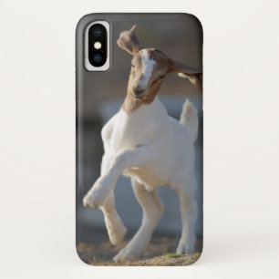 子供のヤギの遊ぶこと iPhone X ケース