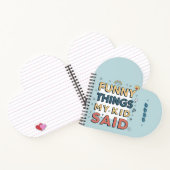 子供のユーモア溢れる名言 ポーズドコピー ノートブック (内部)