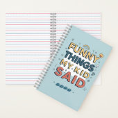 子供のユーモア溢れる名言 ポーズド・クォート ノートブック (内側)