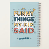 子供のユーモア溢れる名言 ポーズド・クォート ノートブック (裏面)