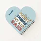 子供のユーモア溢れる名言 ポーズド・クォート ノートブック (裏面)