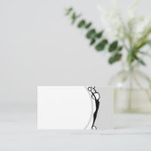 子供のヨガの先生のシンプルな名刺 名刺 (スタンド正面)