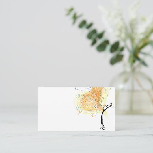 子供のヨガの先生愛名刺 名刺 (スタンド正面)