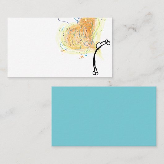 子供のヨガの先生愛名刺 名刺 (正面/裏面)