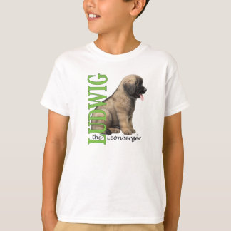 子供のルートビッヒLeonbergerの子犬のTシャツ Tシャツ