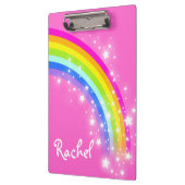子供のレインボースターピンク名クリップボード クリップボード (左)