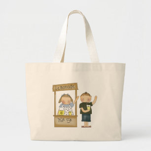 子供のレモネード立場のトートバック ラージトートバッグ