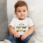 子供のレーシングカーデビュー1周年 ベビーTシャツ