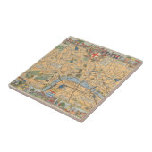 子供のロンドン、イギリスの地図 タイル (側面)