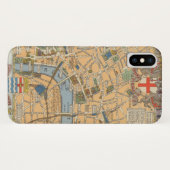 子供のロンドン、イギリスの地図 Case-Mate iPhoneケース (裏面(横))