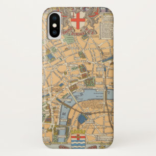 子供のロンドン、イギリスの地図 iPhone X ケース