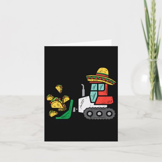 子供のロードのタコスBuldozer Cinco De Mayo Kid Ba カード (正面)