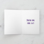 子供のローラースケートで滑るのバースデー・カード カード (内部)